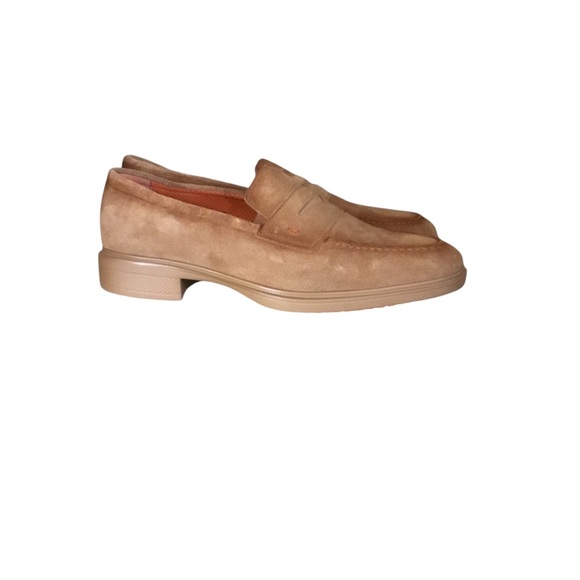 Santoni Other - Santoni Easy Sand Suede Slip On Loafers